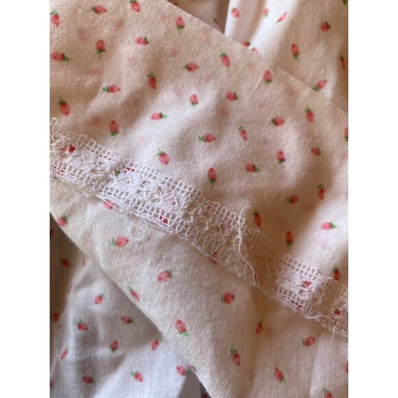 Handmade Pink Rosebud Print Smocked Girls Dress Size 3 - Picture 5 of 8